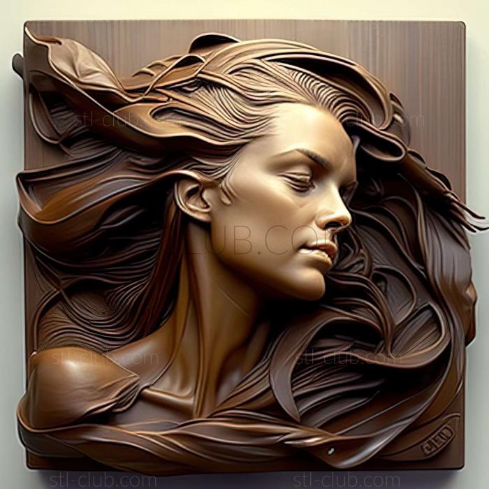 3D model Richard SJohnson American artist (STL)